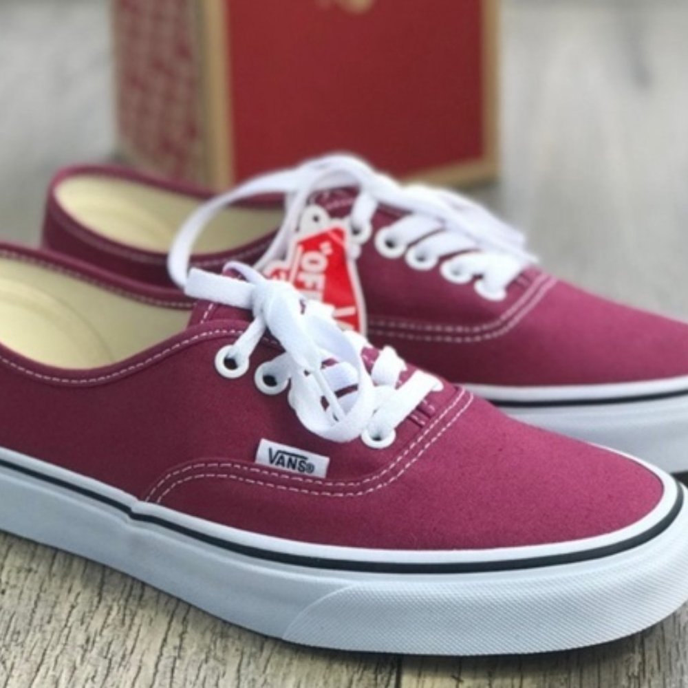 Vans Authentic Dry Rose/True White Skate Shoes